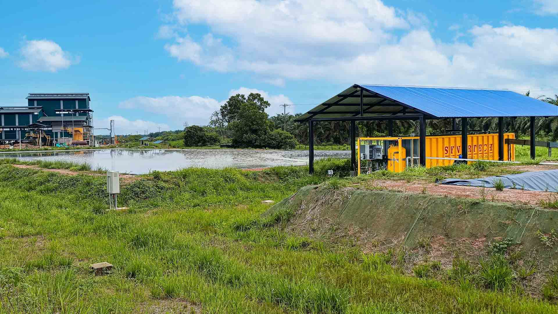 planta de tratamiento de aguas residuales contenerizada terminando de instalar - ver detalles
