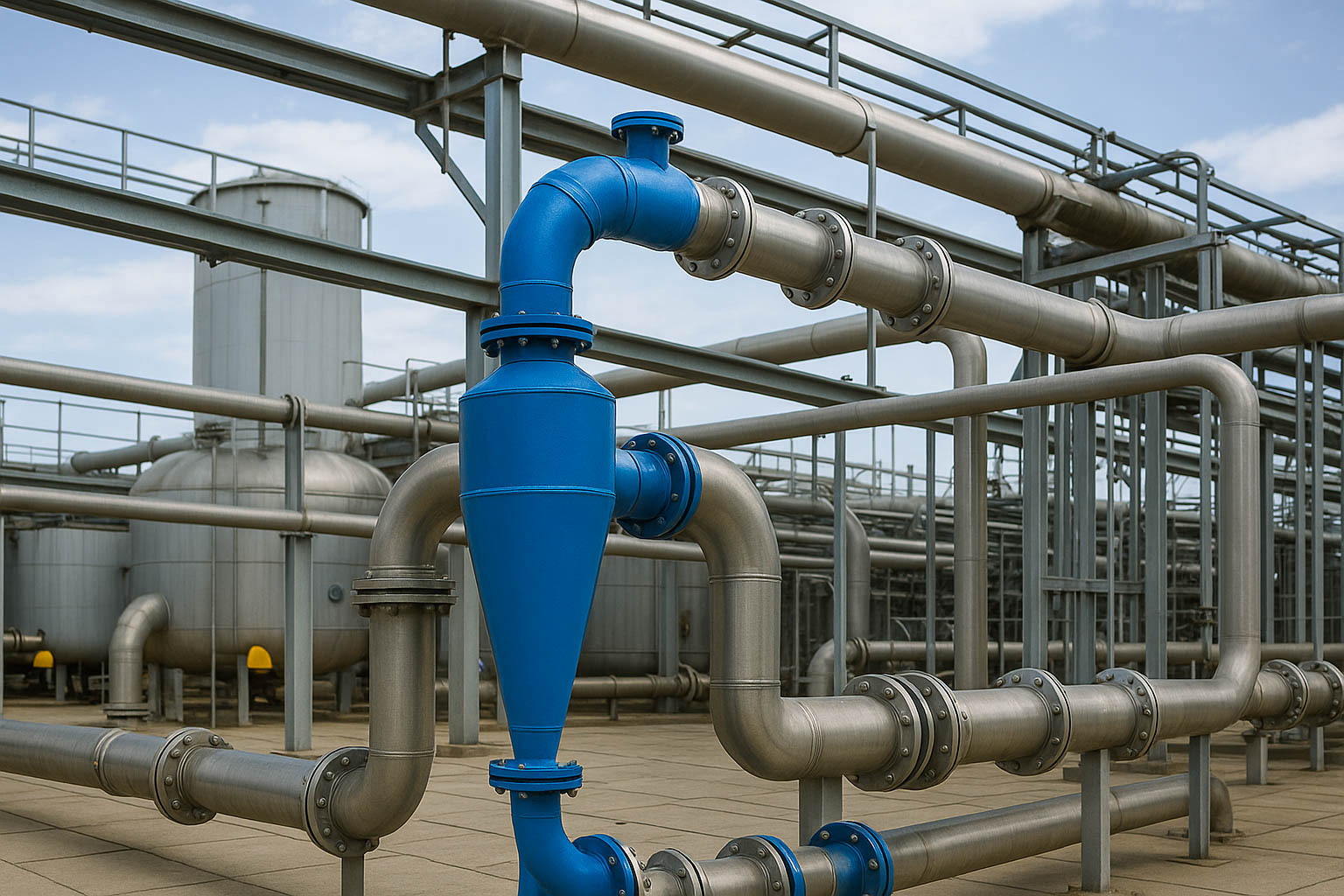 persona realizando pruebas en planta complementaria de tratamiento de aguas residuales - ver detalles de la planta