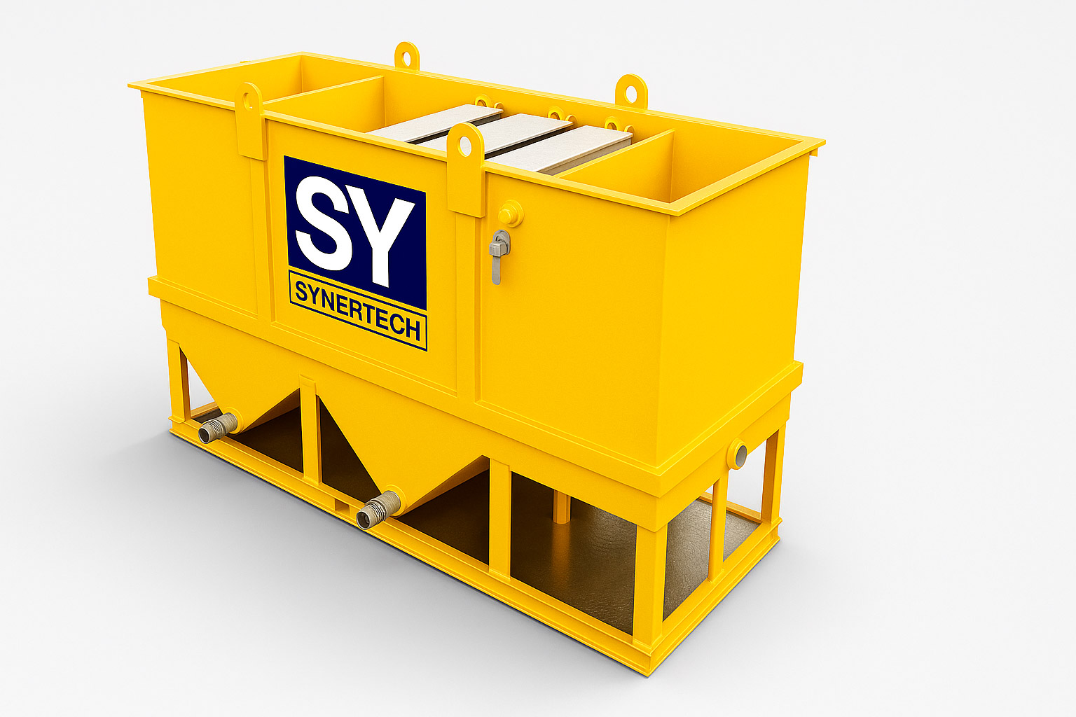 persona realizando pruebas en planta complementaria de tratamiento de aguas residuales - ver detalles de la planta