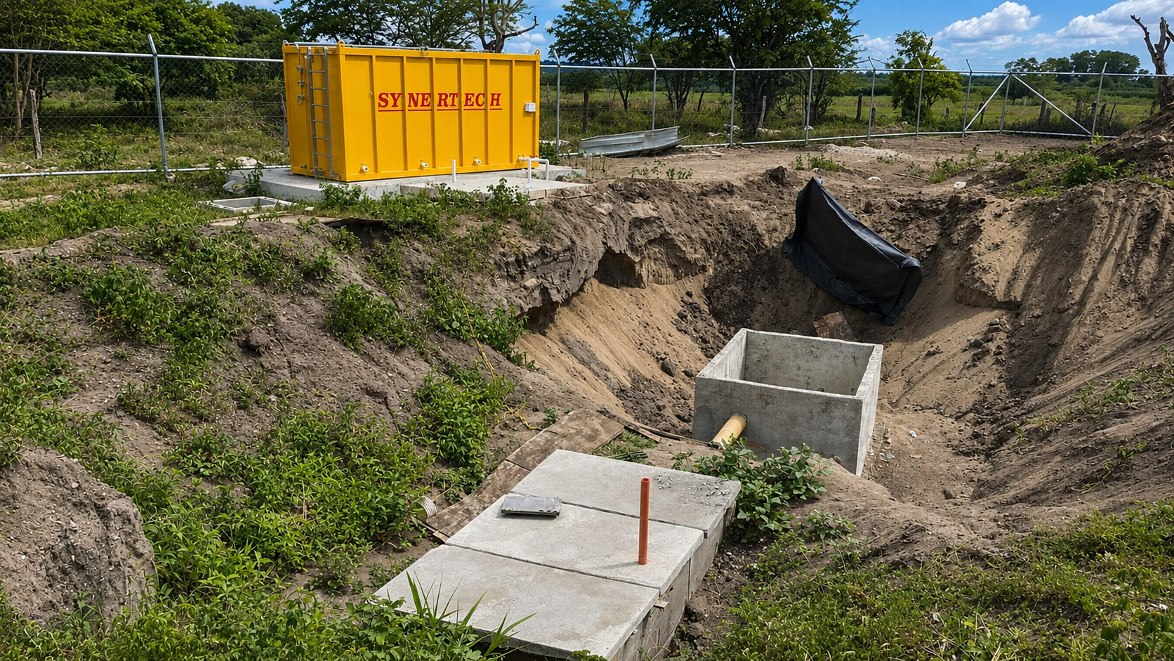 Planta contenedorizada para tratamiento de aguas residuales y agua potable COD 266: EMMI CONSTRUCCIONES Y MONTAJES SAS