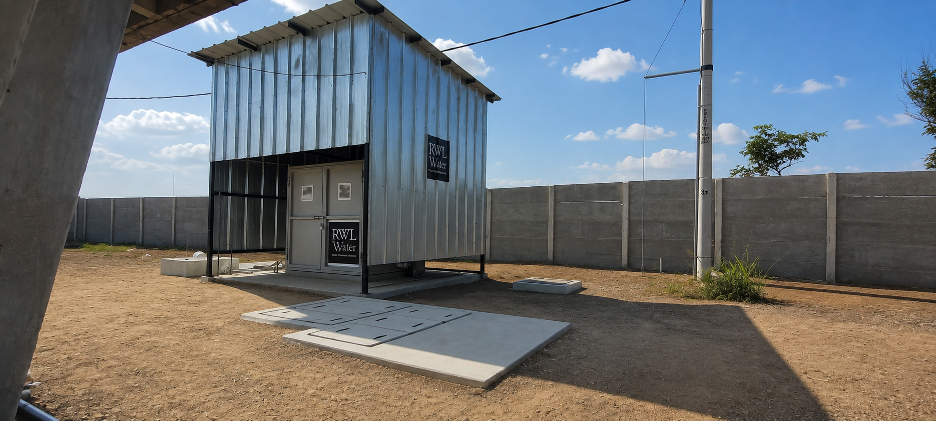 Planta contenedorizada para tratamiento de aguas residuales y agua potable COD 315: RWL WATER