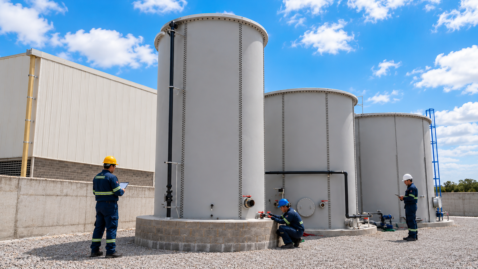 Segunda vista del bioreactor UASB para efluentes de alta carga orgánica