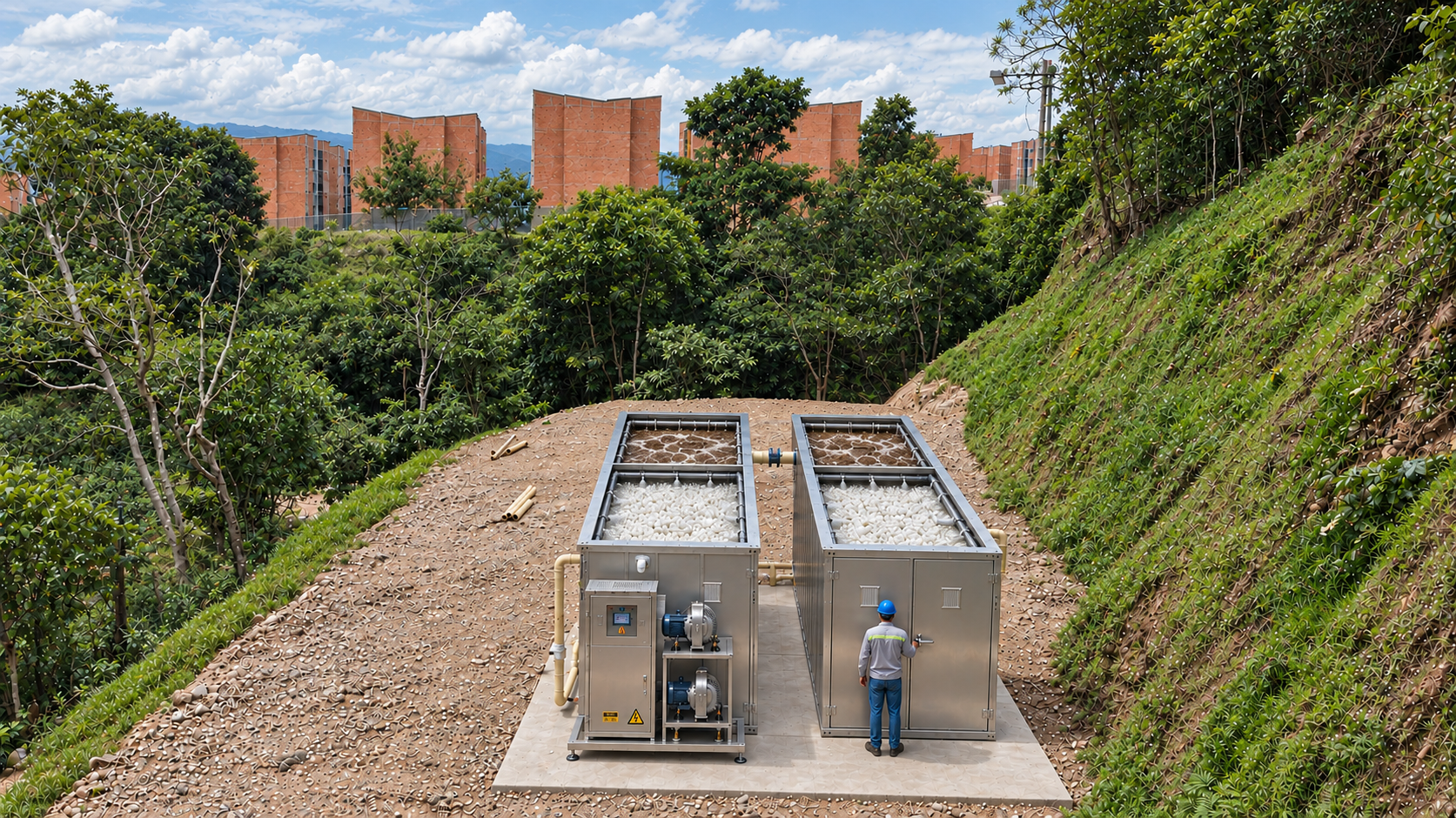 MBR BOX, biorreactor MBR configurable con membranas MBR